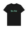 PREMIUM OFFICIAL Rick and Morty Rick and Morty Logo Graphic Black T-Shirt