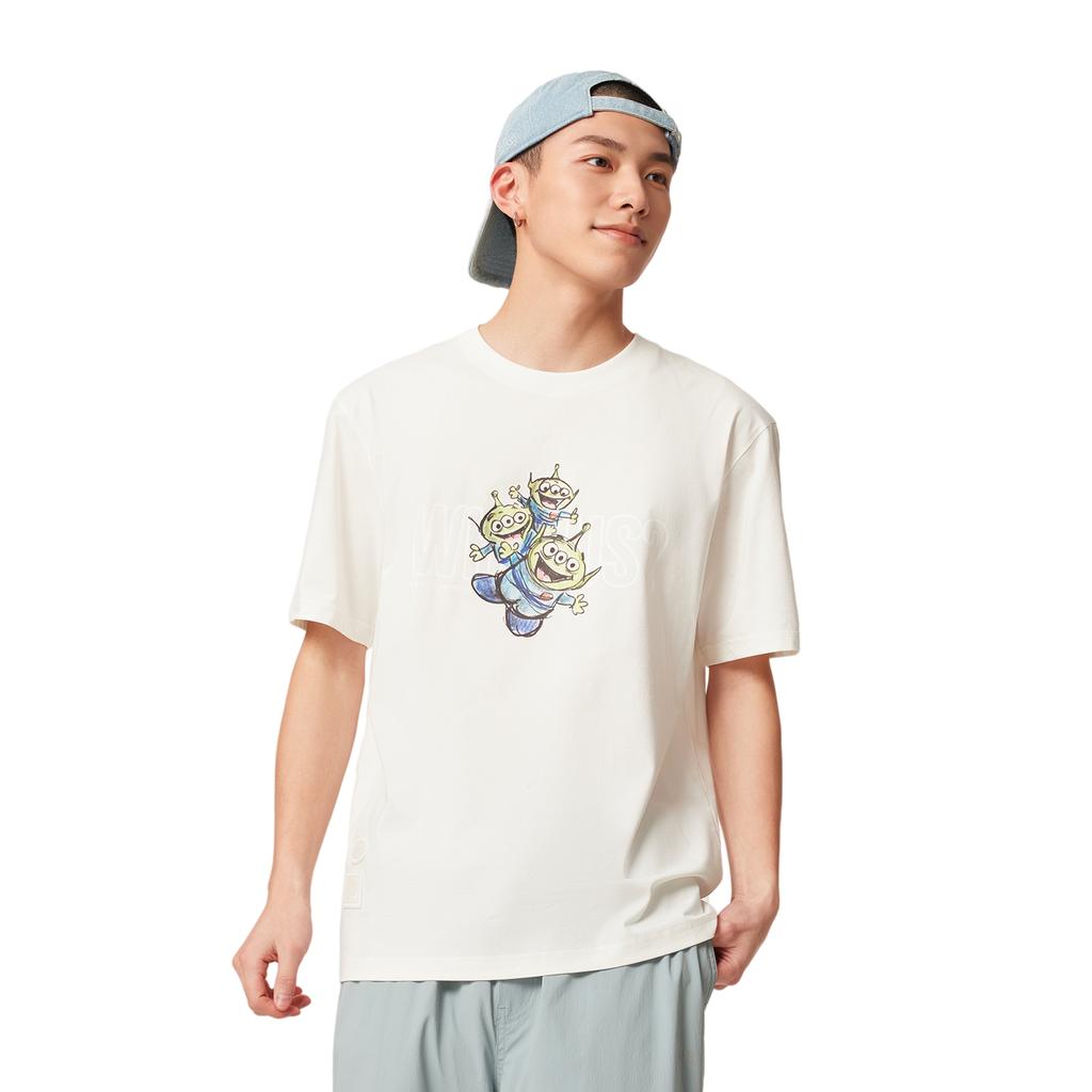 Li Ning X Disney Toy Story Series American Casual Simple Print Quick-Dry Comfortable Breathable Round Neck Short Sleeve T-Shirt Men Tops AHSV685-1