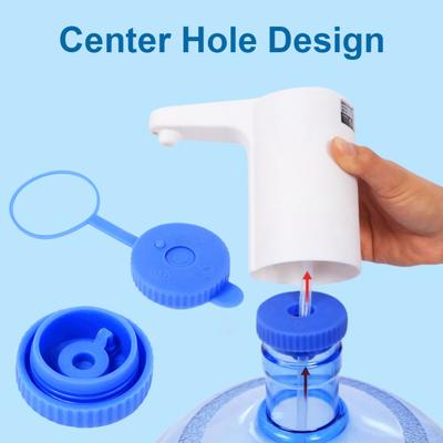 2 Τεμάχια 5 Γαλόνια Δοχείο Νερού Σιλικονούχο Καπάκι Καπάκι Κουβά Τροφίμων Χωρίς BPA Στεγανό Καπάκι Κουβά Εύκολη Εγκατάσταση Αντικαταστάσιμο Καπάκι Στεγανό για 45mm Μπουκάλια