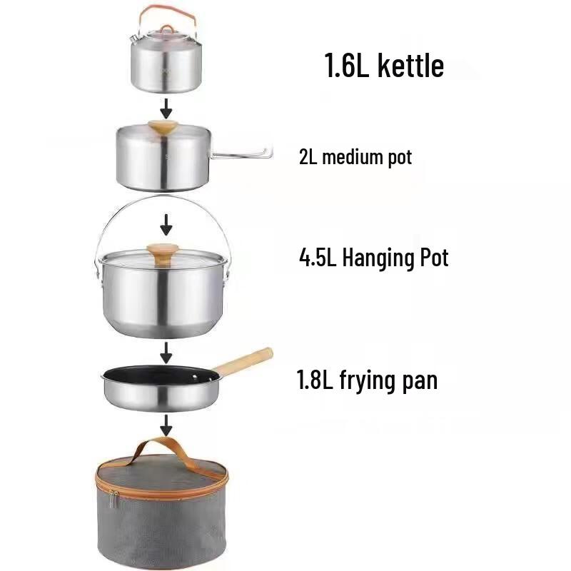 Portable Outdoor Camping Cookware Set