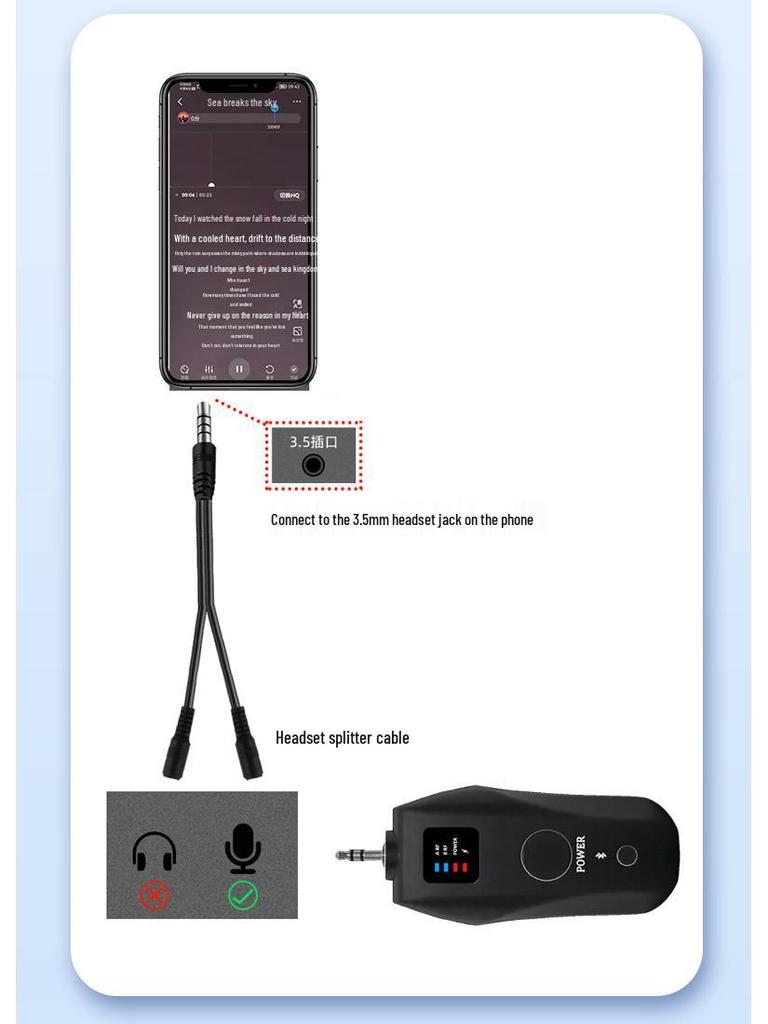Universal Rechargeable Wireless Bluetooth Microphone with Professional Reverb for Smart Singing and Stage Performance