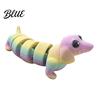 Pet Desktop Decor 3D Printed Dachshund Figurine Articulated Dog Fidget Toy