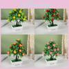 Simulated Apple Lemon Peach Orange Pomegranate Tree Artificial Plant Potted