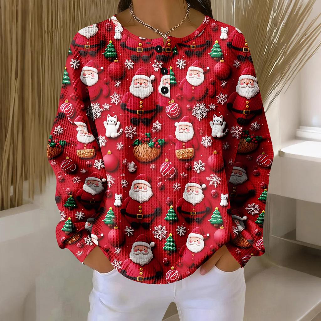 Women's Casual Shirts Long Sleeve Tops Button Up V Neck Loose Knit Fall Favorites For Women