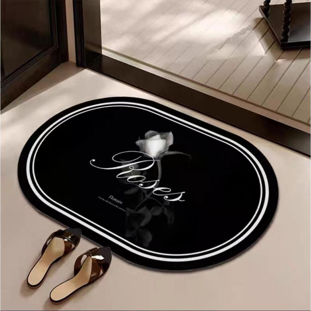 

Toilet Door Mat Diatom Mud Moisture-wicking Fine Slip-resistant Pad Toilet Carpet Toilet Restroom Mat Silicone Door Mat 30 * 50cm
