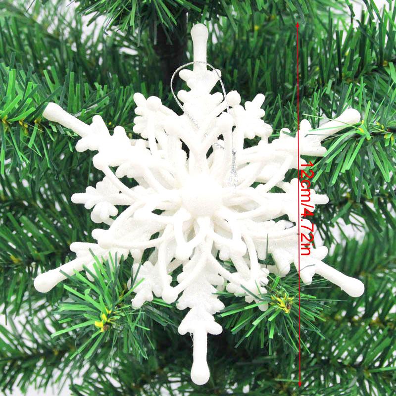 6ks Vysoce kvalitní krásný módní přívěsek sněhové vločky vánoční stromeček třpytivý závěs