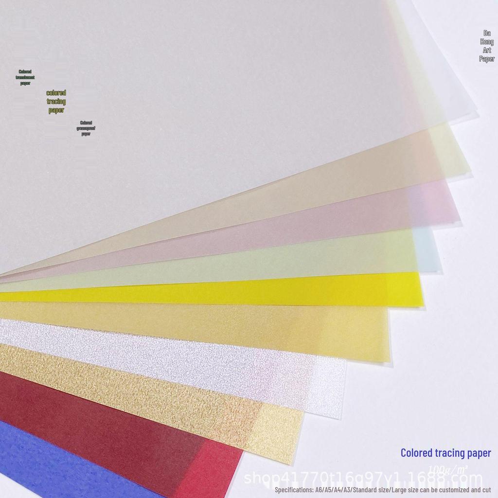100g Transparent Tracing Paper for Journals and Drawing - A6, A4, A3 Sizes
