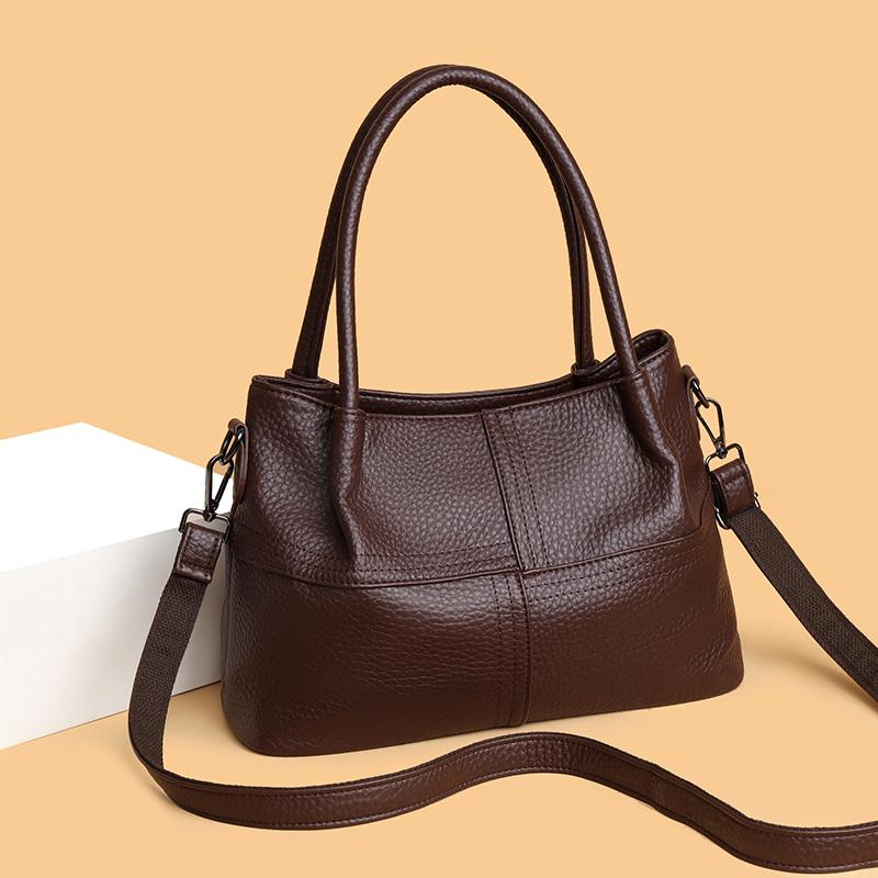 Simple Women's PU Leather Shoulder Bag, Women's Casual Handbag, Large Capacity Work Retro Handbag, Multifunctional Handbag