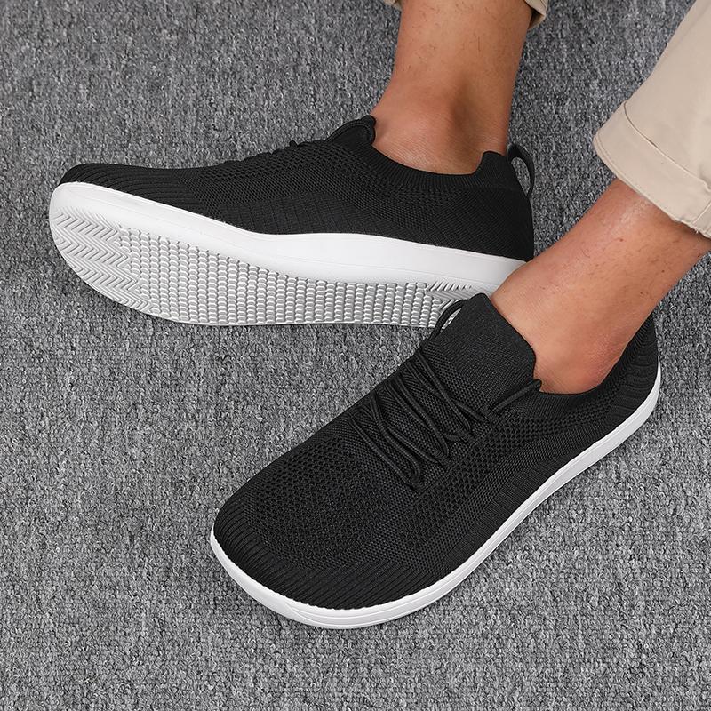 New Fashion Sneakers Mesh Soft Sole Breathable Casual Lace Up Shoes Versatile Daily Round Toe Couple Running Shoes Hot Selling