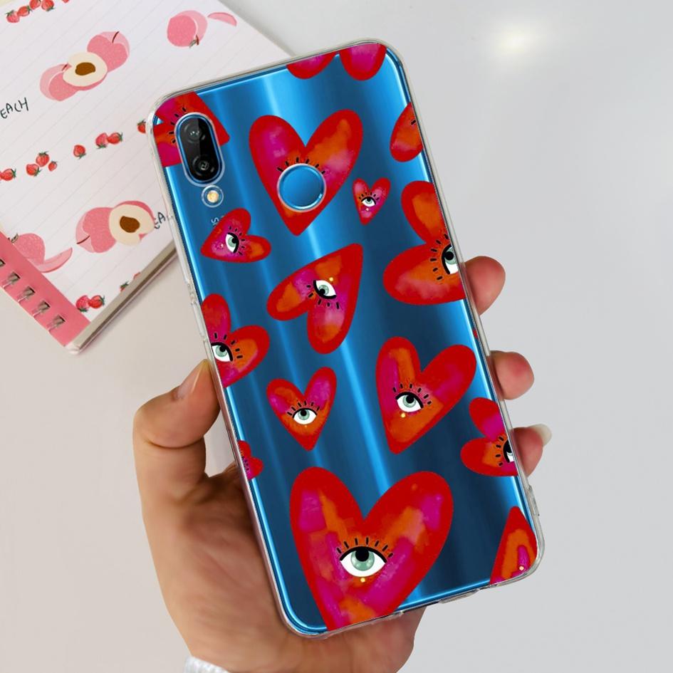 Case For Huawei P20 Lite Cover Cute Astronaut Cartoon Slim Clear Soft Silicone Back Phone Cover For Huawei P20Lite ANE-LX2 Funda