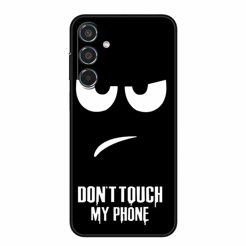 For Samsung Galaxy A55 5G Case Black TPU Silicone Soft Covers for SamsungA55 A 55 A15 A25 A35 5G Phone Shell A 15 4G Bumper Capa