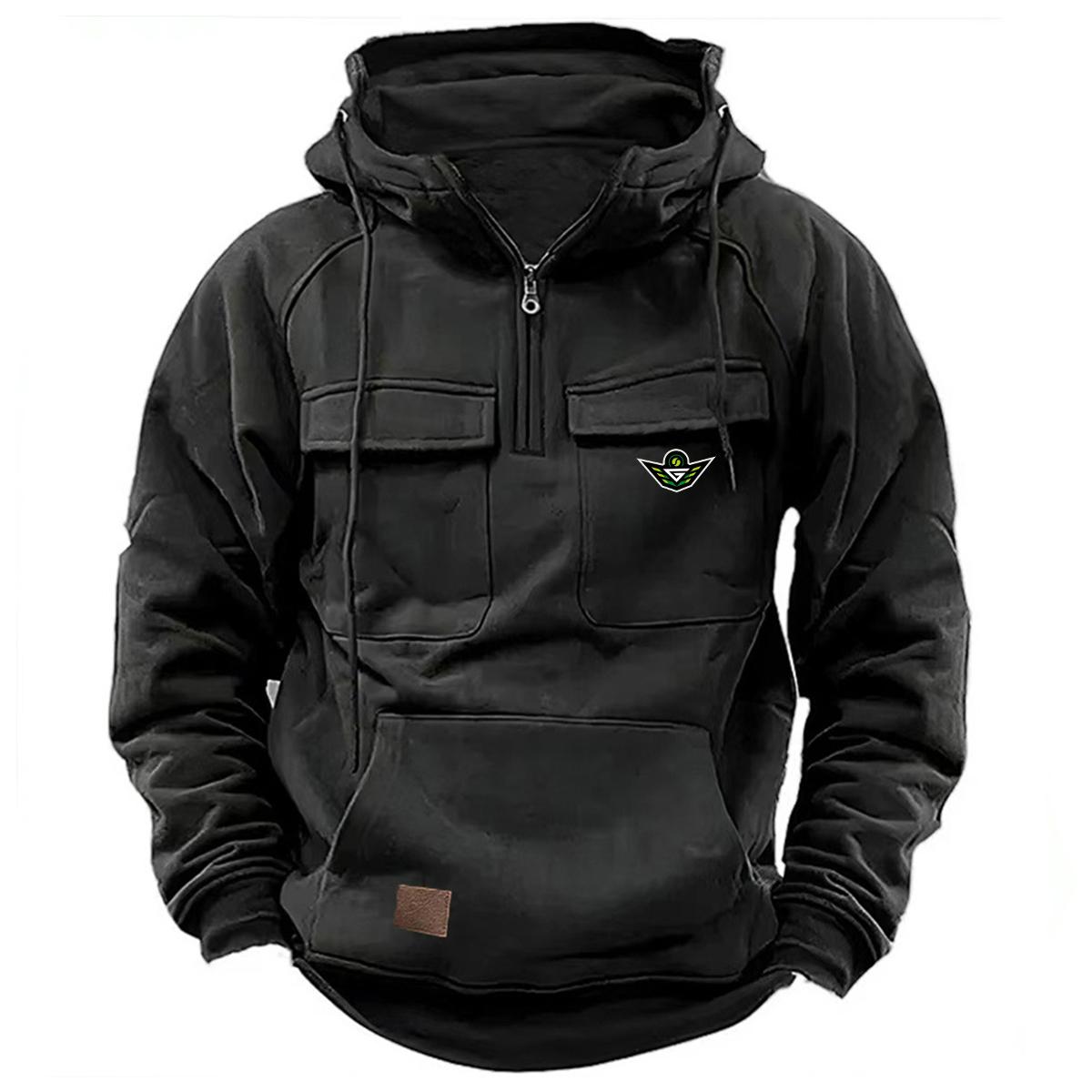 2026 New Men s Autumn Hoodies Sweatshirts Casual Hoodie Jacket for Men Winter Coats S чёрный