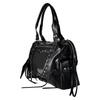 Small-scale Retro Motorcycle Large-capacity Rivet Commuter Tote Backpack with Shoulder Strap and Crossbody Design