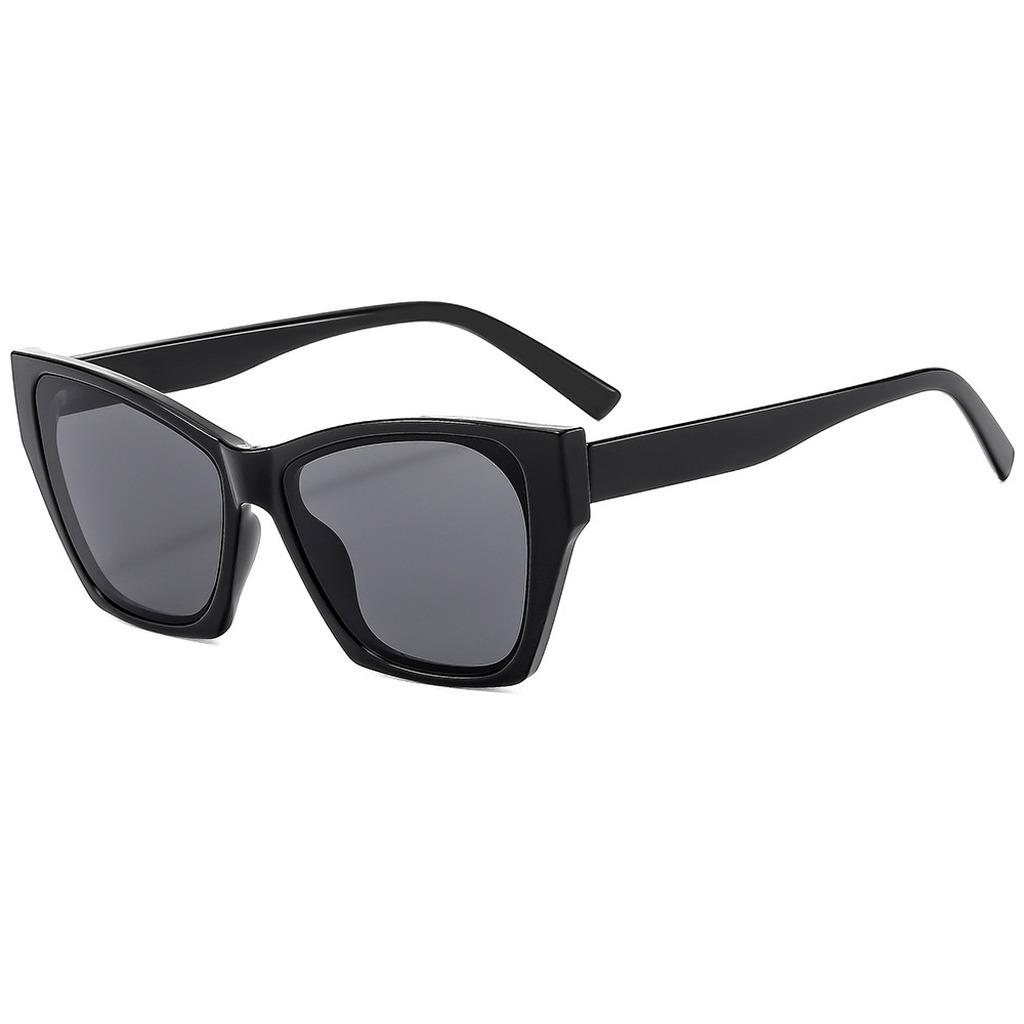 Color Block Sunglasses Trendy Fashion Sunglasses Uv400  Sunglasses Lightweight For Daily Commute Parties Outdoor чёрный