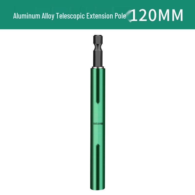 Telescopic Magnetic Bit Positioning Screwdriver with Hex Shank and Extended Socket Rod