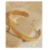 European Fashion Gold-Plated Titanium Open Cuff Bracelet Douyin Celebrity Style