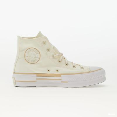 Sneakers Converse Beige Chuck Taylor All Star Lift Plateau Umriss Skizze