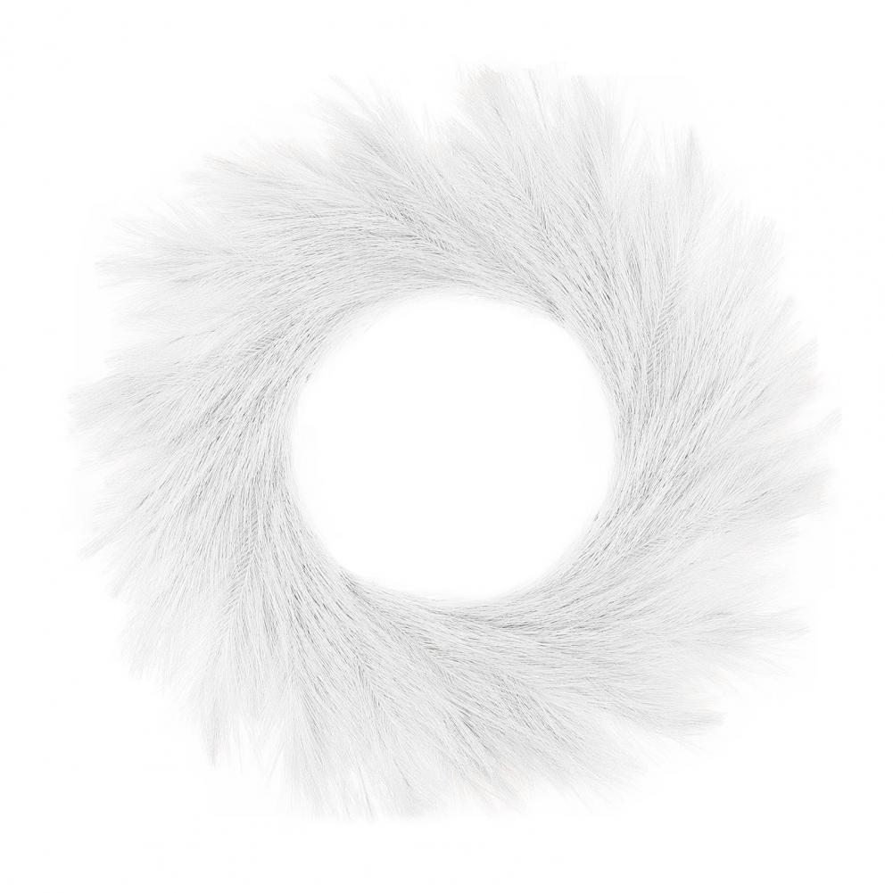 

Durable Wall Mount Decorations Elegant Artificial Pampas Grass Wreath for Front Door Home Decor Diy Garland for Porch білий