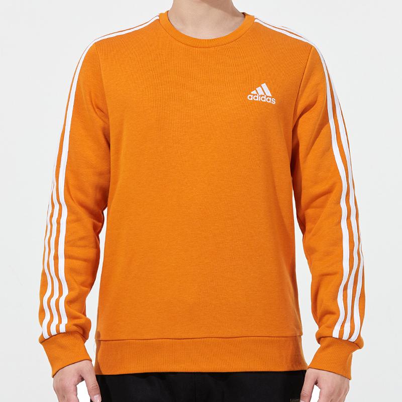 adidas Sweatshirts Men's Orange Crew Neck Thickened Regular H12168