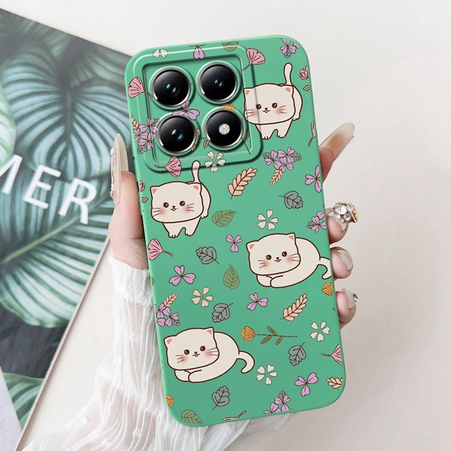 Cartoon Case For Xiaomi 14T Pro / 14T 5G Lens Protective Jelly Soft Silicone Cover For Xiaomi Mi14T 14TPro Phone Cases