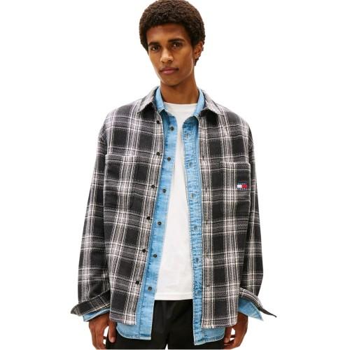 Tommy Jeans Mens Plaid Overshirt
