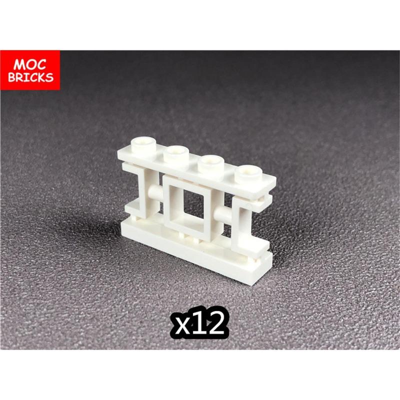 MOC Bricks Fence Railing Window Stairs Ladder Gate DIY Garden House Architecture Accessories Building Blocks Children's Toys