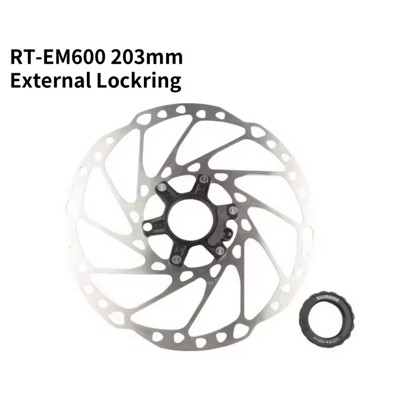 SHIMANO RT64 Disc Brake Rotor SM 180MM 203MM 220MM RT64 Center Lock Disc Brake Rotor For GRX 10speed 1PCS Original EM600 203MM