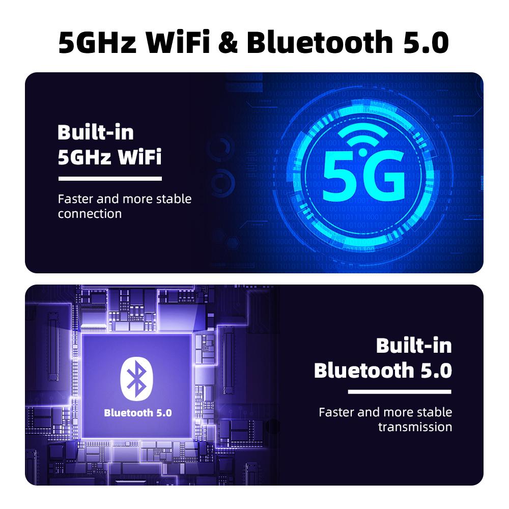 2 In 1 Mini Wireless CarPlay & Android Auto Adapter Smart AI Box For Car Radio with Wired CarPlay & Android Auto