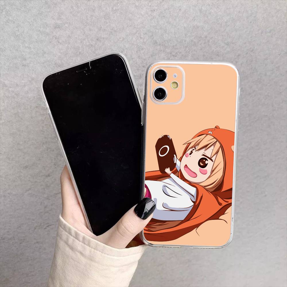 Anime Doma U-Umaru Phone Case For iPhone17,16,15,14,13,12,11 Plus,Pro Max Soft Transparent Cover