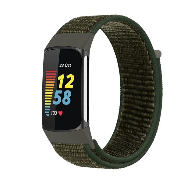 Nylon Strap for Fitbit Charge 5 Smart Watch Sports Nylon Weave Loop Bracelet Wristband Correa Pulsera for fitbit Charge 5 Band
