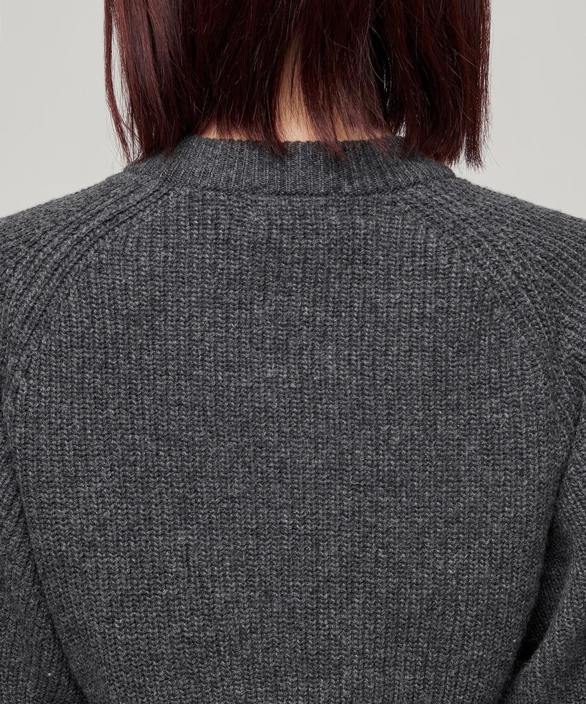 MUSINSA STANDARD MUJER Top de Punto Bolero para Mujer [Gris Medio]