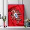 Portugal football Pattern  3pcs 100% Round Full Drill 5D DIY Diamond Painting Embroidery Cross Stitch Rhinestone Décor