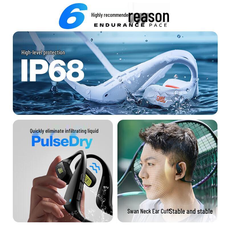 JBL Endurance Pace True Wireless Open-Ear Sport Headphones