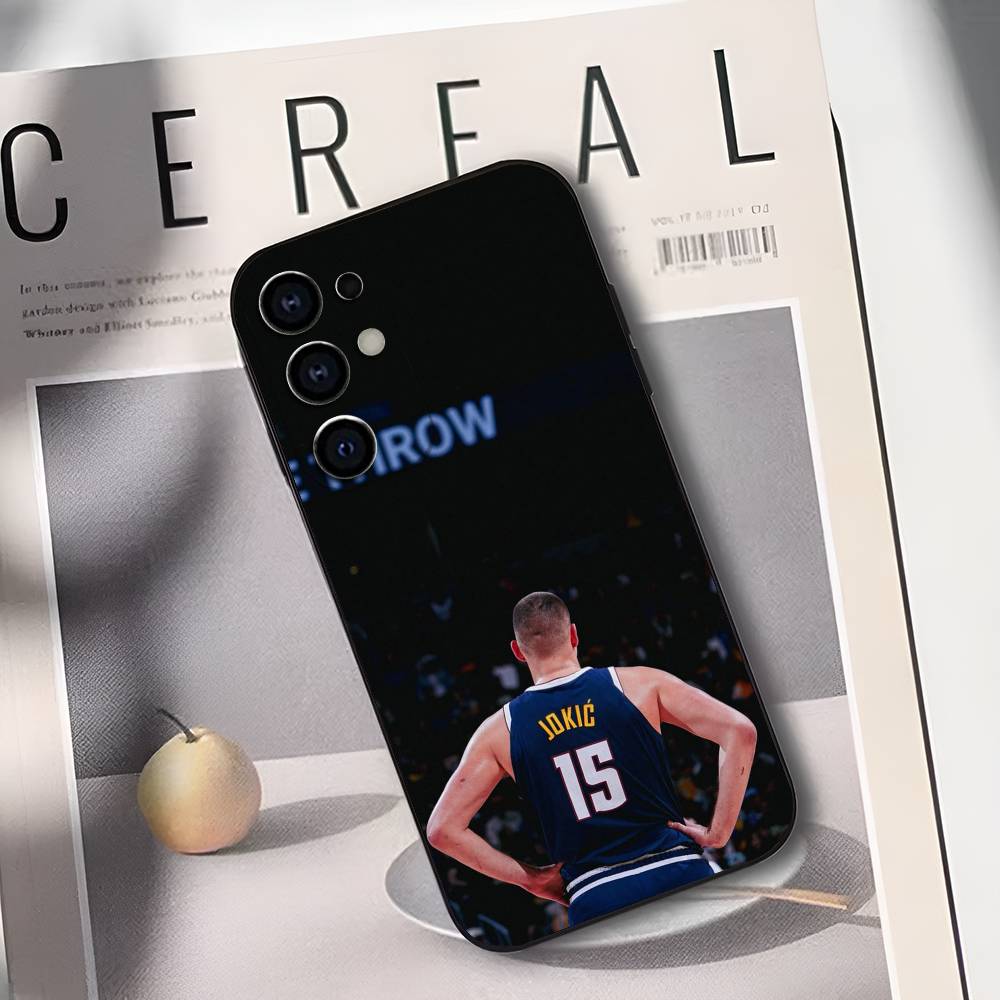 

Basketball N-Nikola J-Jokic Phone Case For Samsung S25,S24,S21,S22,S23,S30,Ultra,S20,Plus,Soft Silicone Black Cover Samsung S24ULTRA