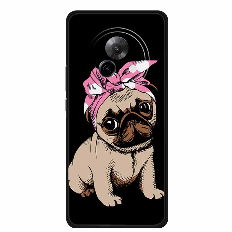 Black Silicone Case For Meizu Lucky 08 Case Luxury Protective Soft Phone Back Cover For Meizu Lucky 08 Case 6.78" Cartoon Shell