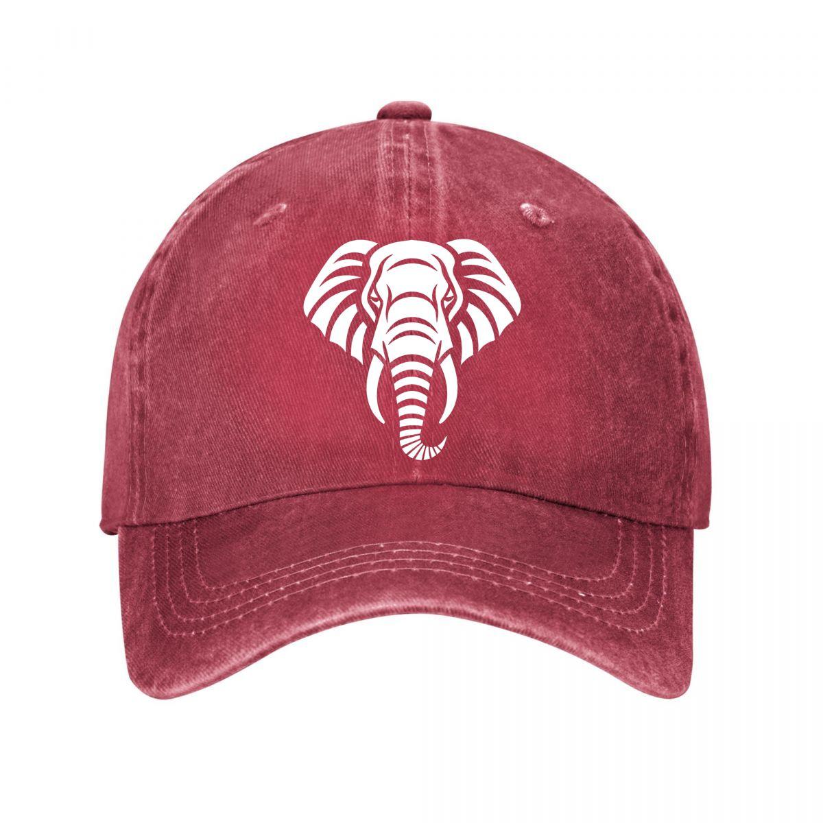 Vintage Cap Elephant Outdoor New Vintage Washed Cotton Baseball Cap Parent Kids Sun Hats Adjustable