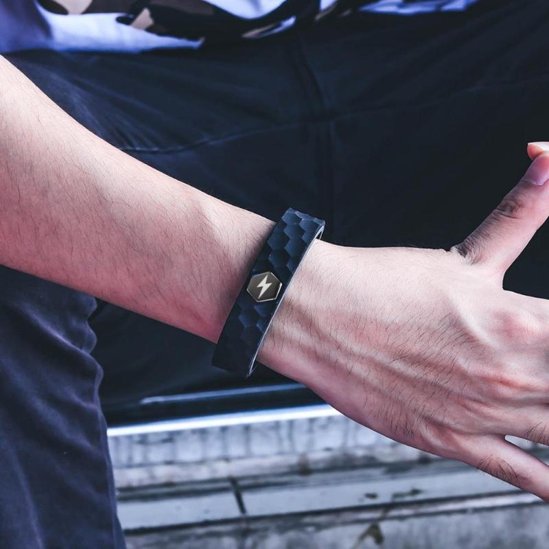 Fashion Silicone Anion Bracelet Men Women Anti-static Ion Sport Wristband Energy Negative Couple Bangle Balance Bracelet