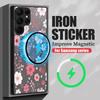 Magnetic For Magsafe Case For Samsung Galaxy S26 Ultra S25 Edge S24 S23 S22 Plus S21 FE Colorful Flowers Pattern Hybrid Matte Cover