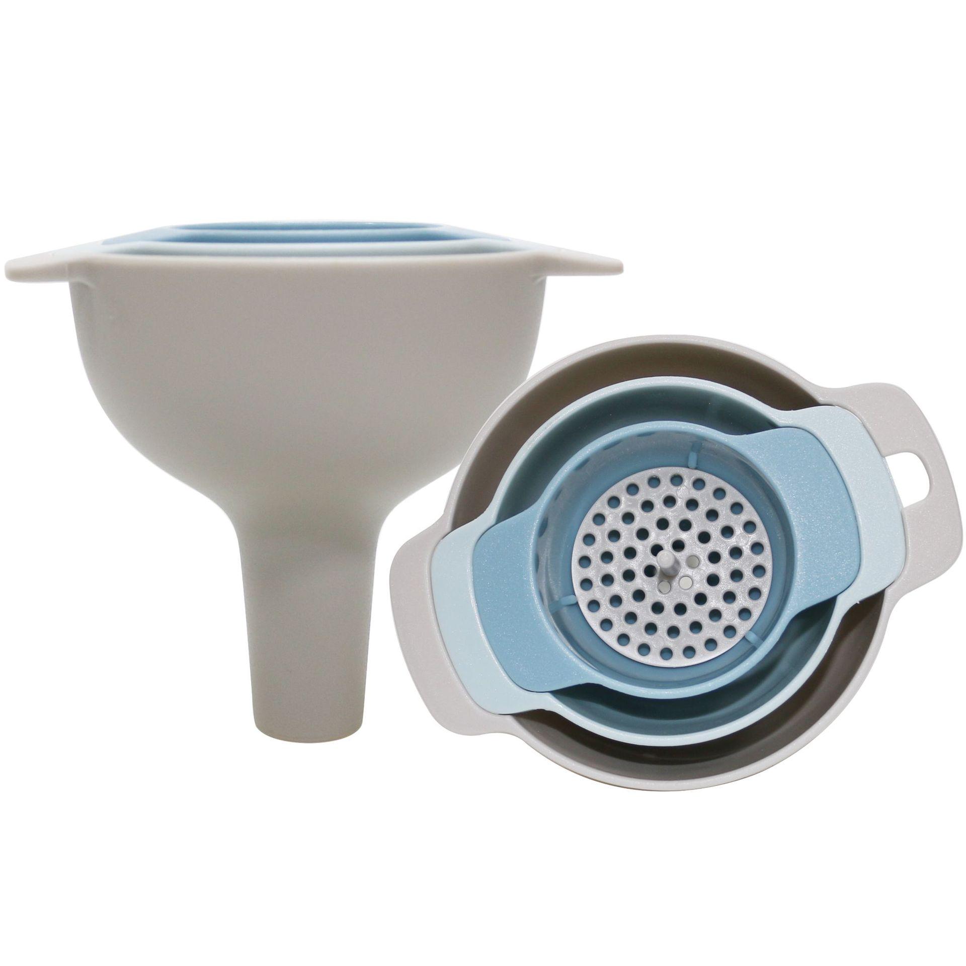 4-Piece Multi-Functional Kitchen Funnel Set: Oil, Grain, Wine Pouring & Filtering Tools