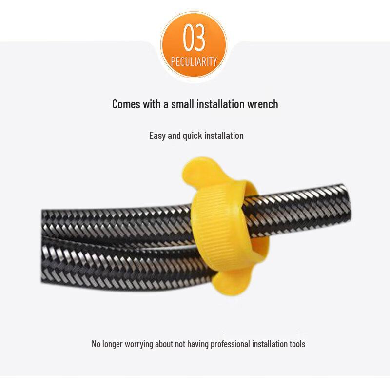 LANGZHIWEN 304 Stainless Steel Flexible Water Inlet Hose