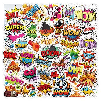 55 Explosion Explosion Doodle Stickers Scooter Laptop DIY Cartoon Stickers