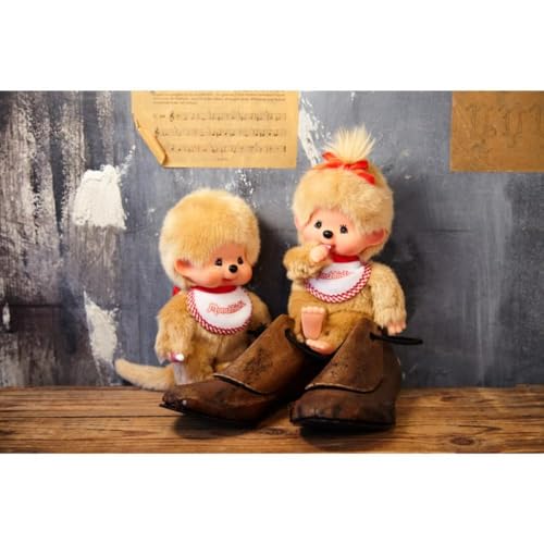 Sekiguchi Monchhichi Premium Standard S Beige Girl 251834 H21.5 x W13 x D7.5cm