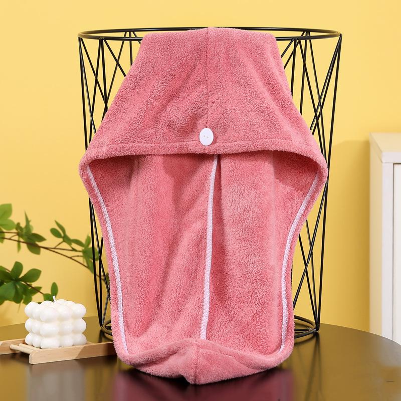1PC Soft Fast-Drying Hair Turban Towel Random Colors Unisex Bath Hair Drying Cap for Women Men