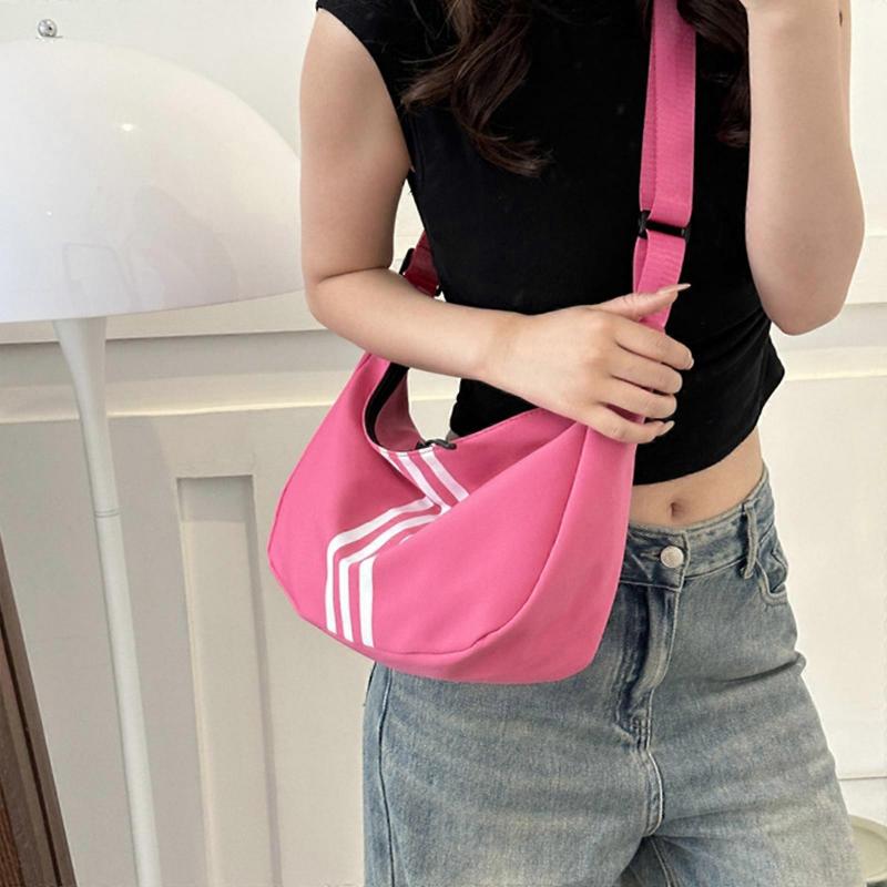 2023 Crossbody Bags Shoulder Bags for Girl Women Trendy Dumpling Bag Fashion Crescent Bag Lady Purse Fashion Bag  Pink