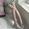 Japanese Black Fishnet Stockings: Diamond Pattern, Anti-Snag, High Elasticity, Sheer, Summer-Weight Pantyhose for Women