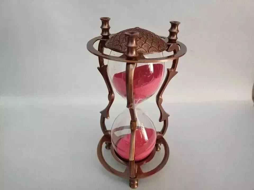 

Морской латунный песочный таймер песочные часы | Хронометр в винтажном стиле | Идеальный морской подарок розовый