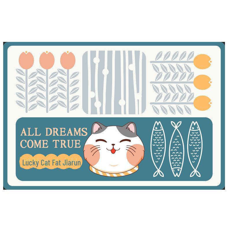 Anti-Slip Cartoon Bathroom Mat: Thick, Absorbent, Machine Washable Door or Toilet Foot Rug