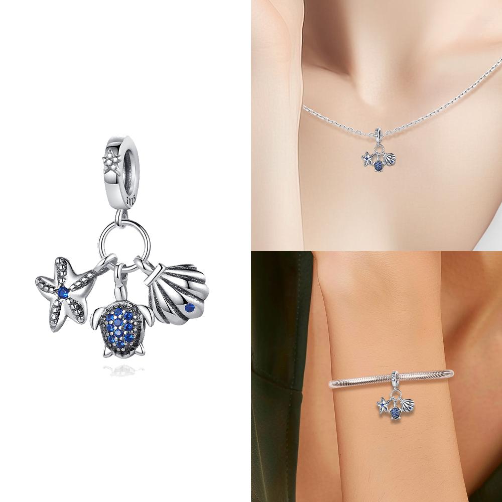 

Genuine Treasure Box Marine Octopus Crab Pirate Charm Copper Bead Fits Bracelets Women Accessories Jewellery DoItYourself Gifts Party