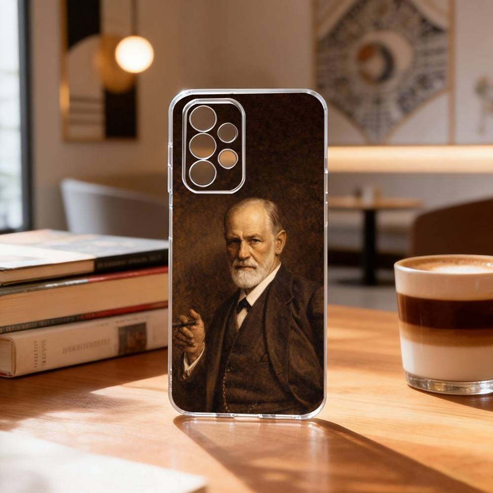 Sigmund Freud Psychoanalysis  Phone Case Transparent Silicone Soft For Samsung S25,S24,S21,S22,S23,S30,Ultra,S20,Plus,Fe