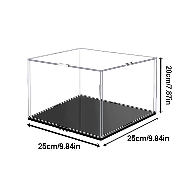 Transparent Storage Box Acrylic Model Display Box Countertop Box Organizer Stand Dustproof Protection Showcase for Action Figures/Toys/Collectibles